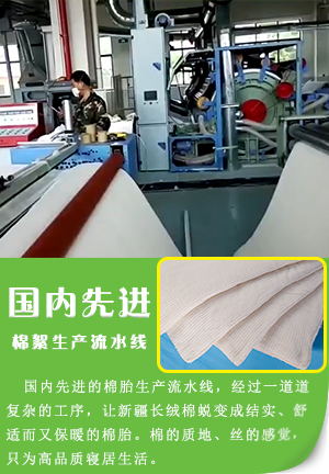 國(guó)內(nèi)先進(jìn)棉絮生產(chǎn)流水線(xiàn)